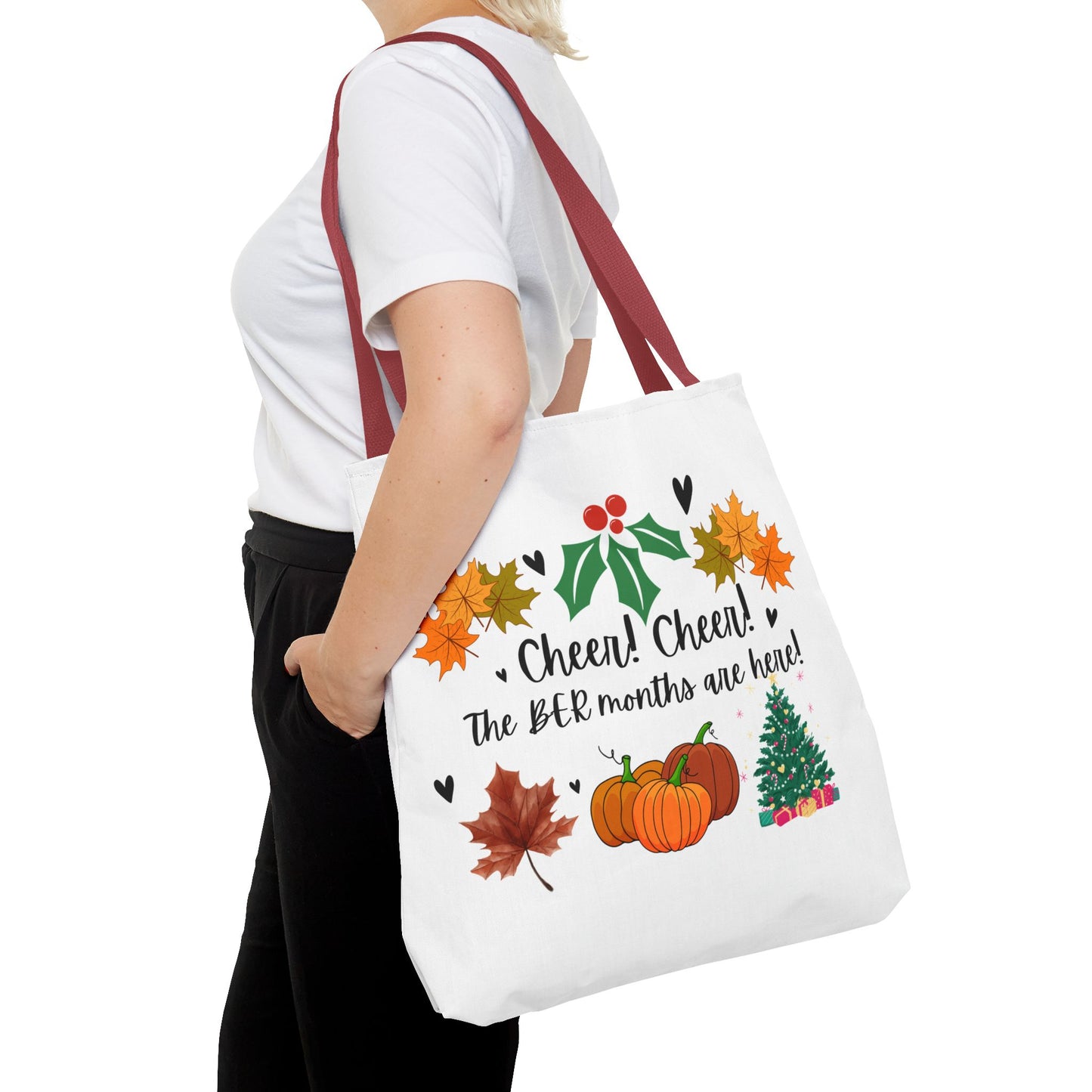 Unisex BER Months Tote Bag Autumn Fall September October November December Tote Bag Favorite Months Tote Bag