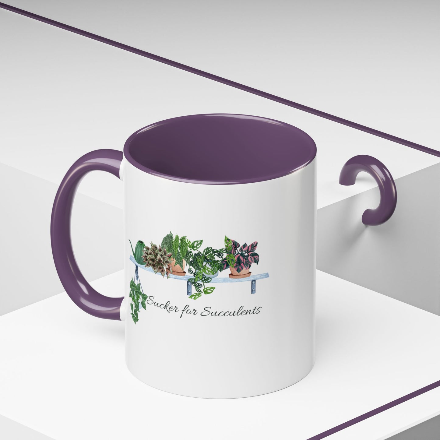 11oz/15oz Garden Themed Coffee Mug Sucker for Succulents