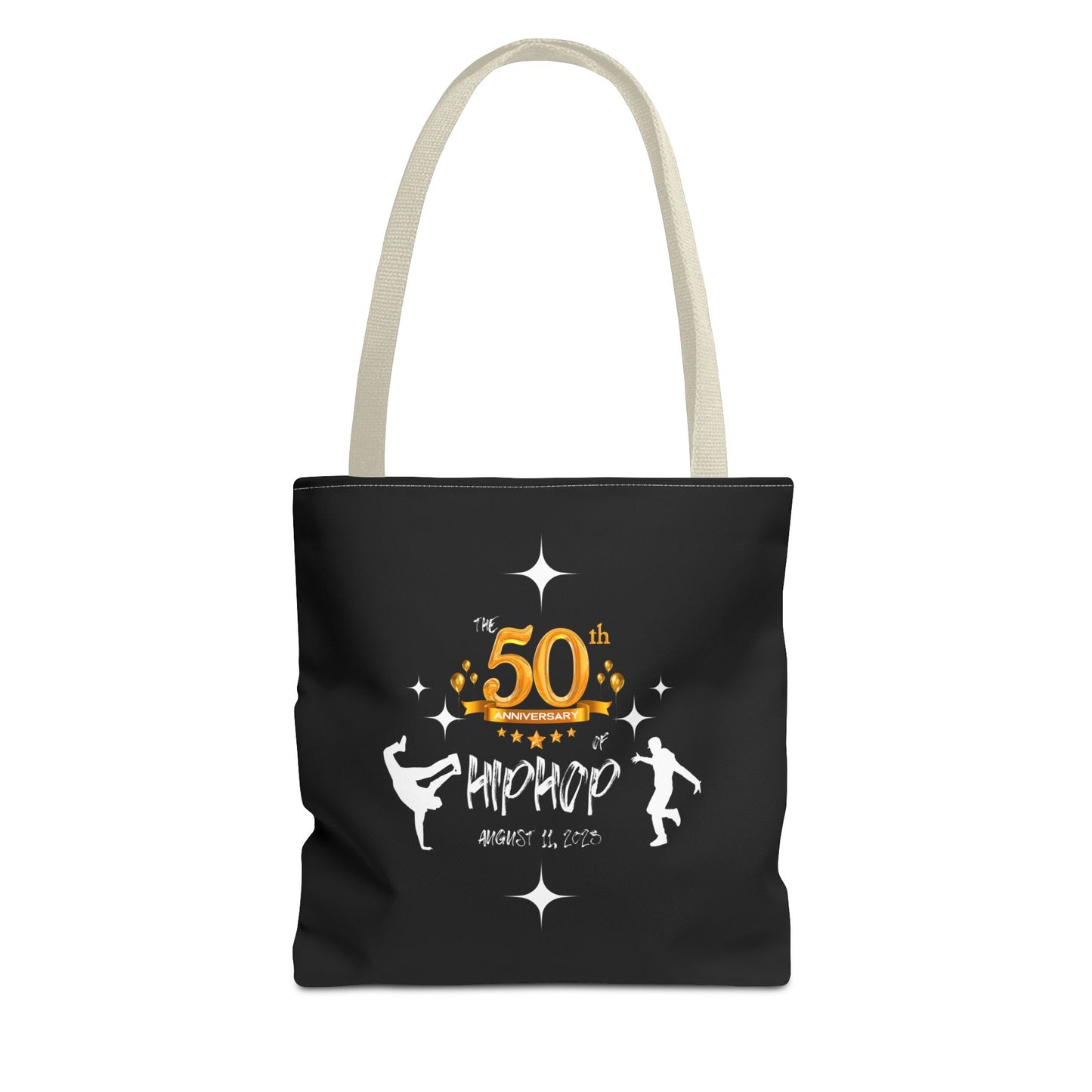 Unisex 50th Anniversary of HipHop August 11, 2023 Commemorative Tote Bag HipHop Anniversary Tote Music Fan Tote Bag Gift For DJ Music Lover