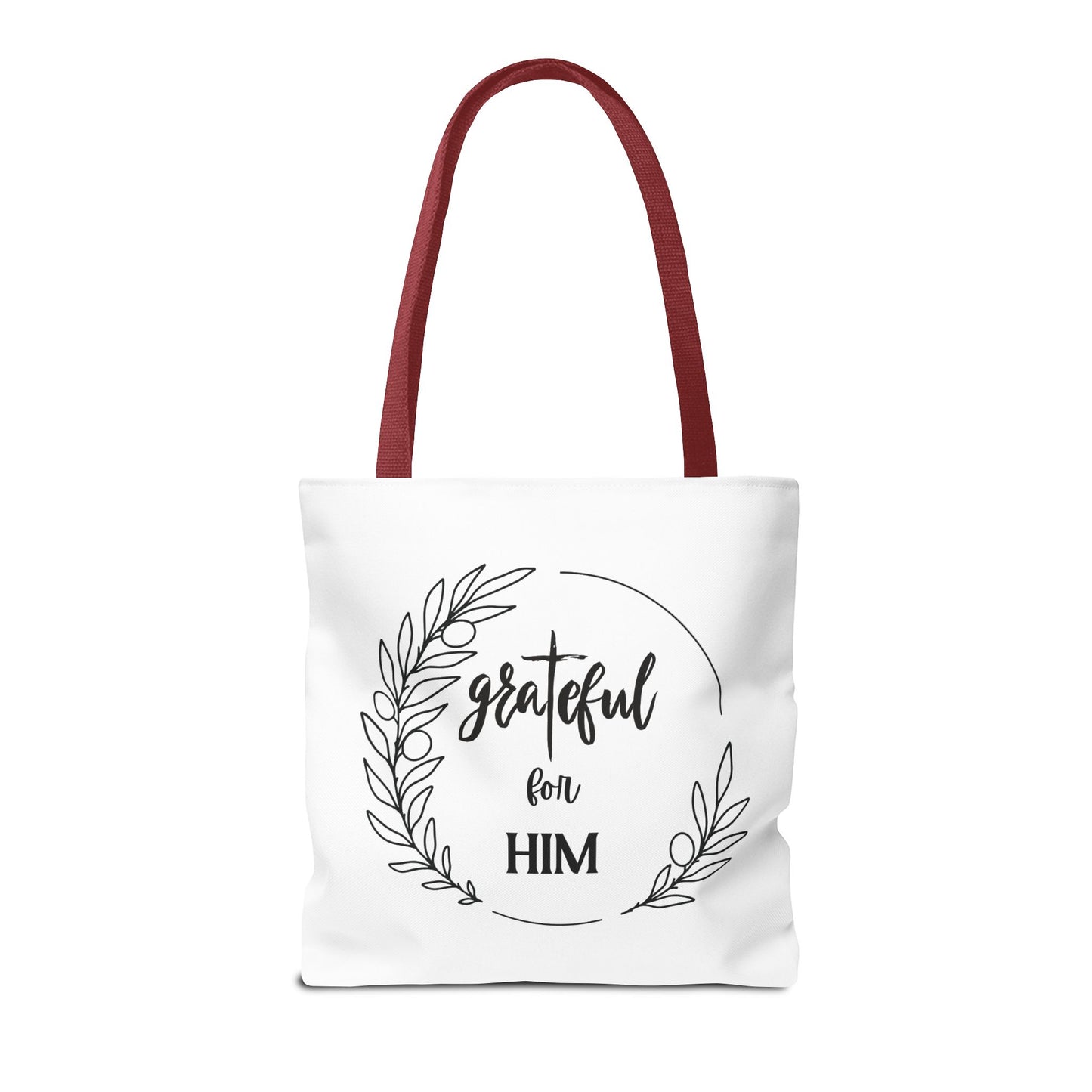 Unisex graTeful For Him Round Motif Tote Bag