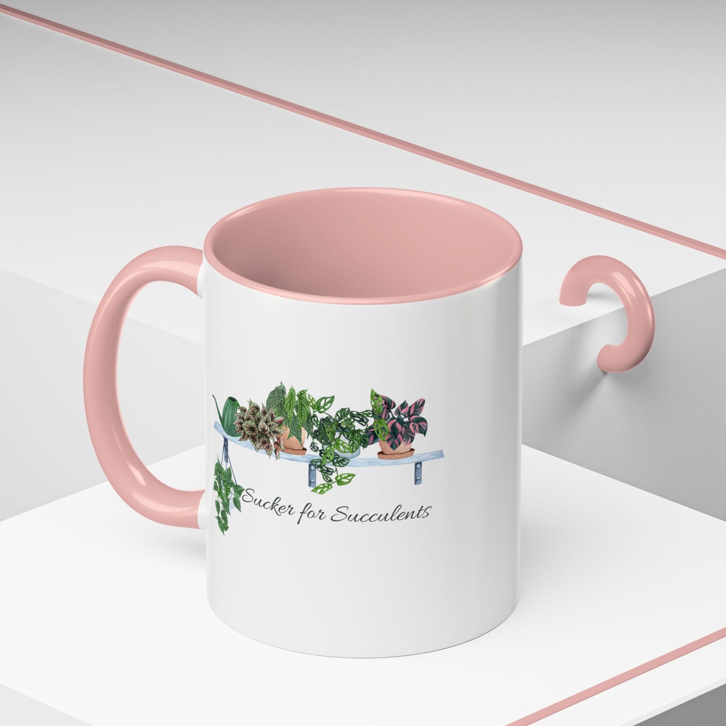 11oz/15oz Garden Themed Coffee Mug Sucker for Succulents