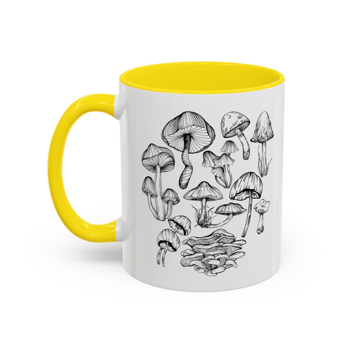 11oz/15oz Mushroom Lover Fungi Print Toadstool Coffee Mug