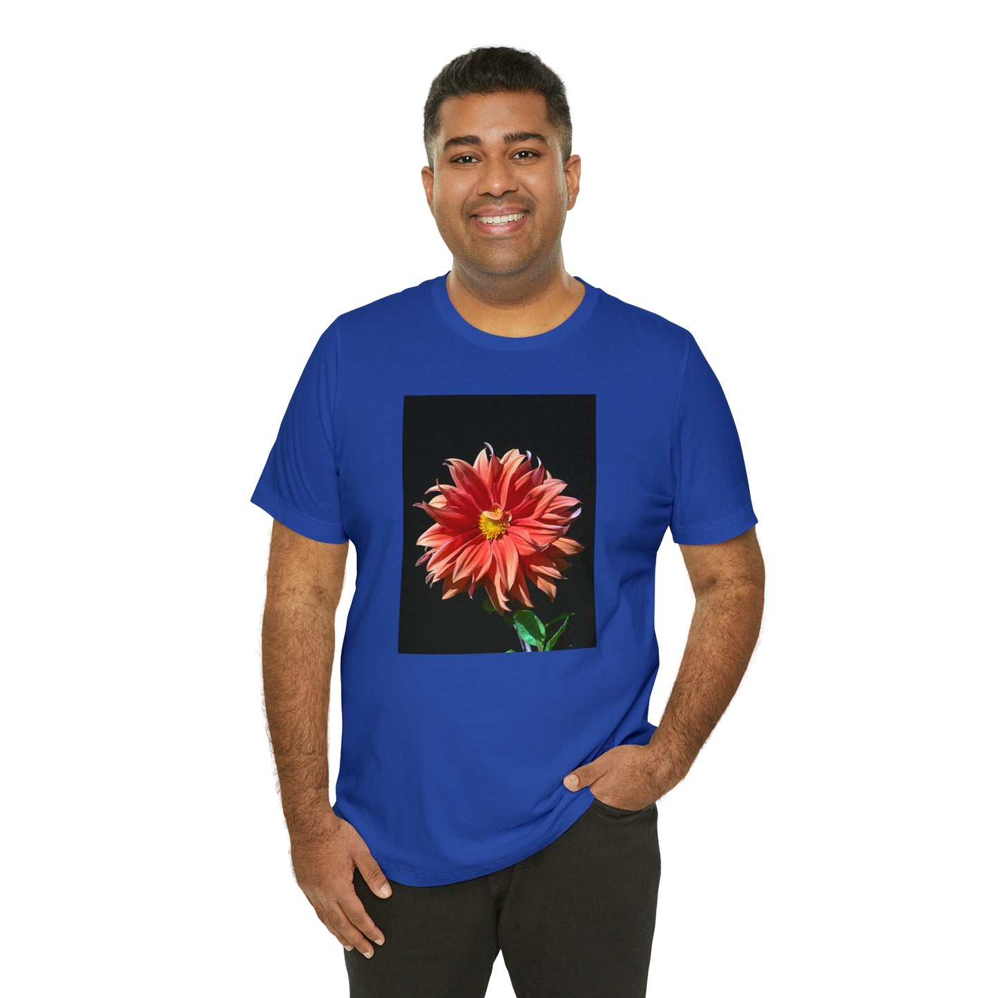 Unisex Jersey Short Sleeve Dahlia Flower T-Shirt