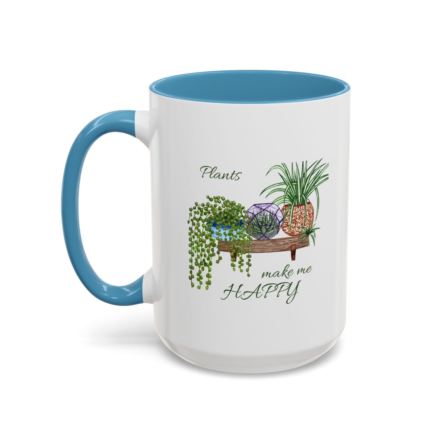 11oz/15oz Garden Themed Plants Make Me Happy Coffee Mug