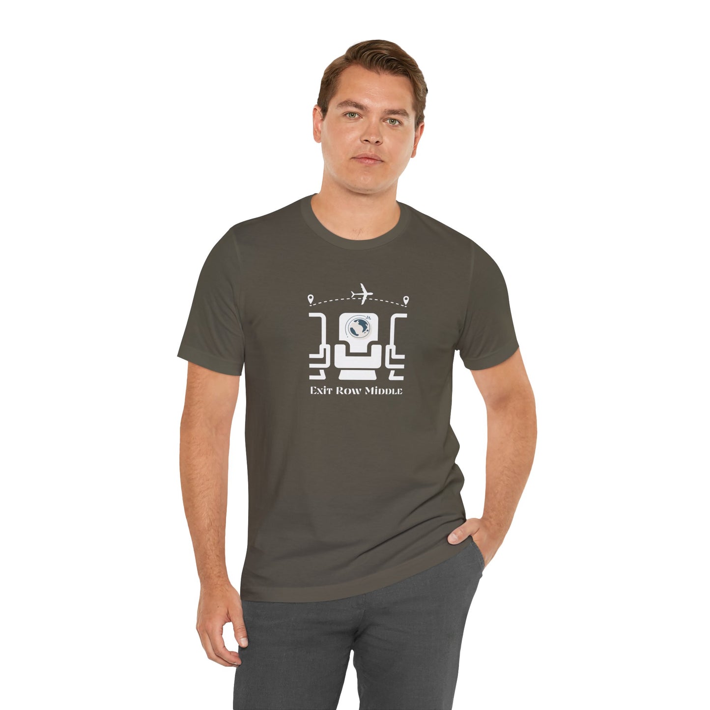 Unisex Jersey Short Sleeve Exit Row Middle Travel T-Shirt