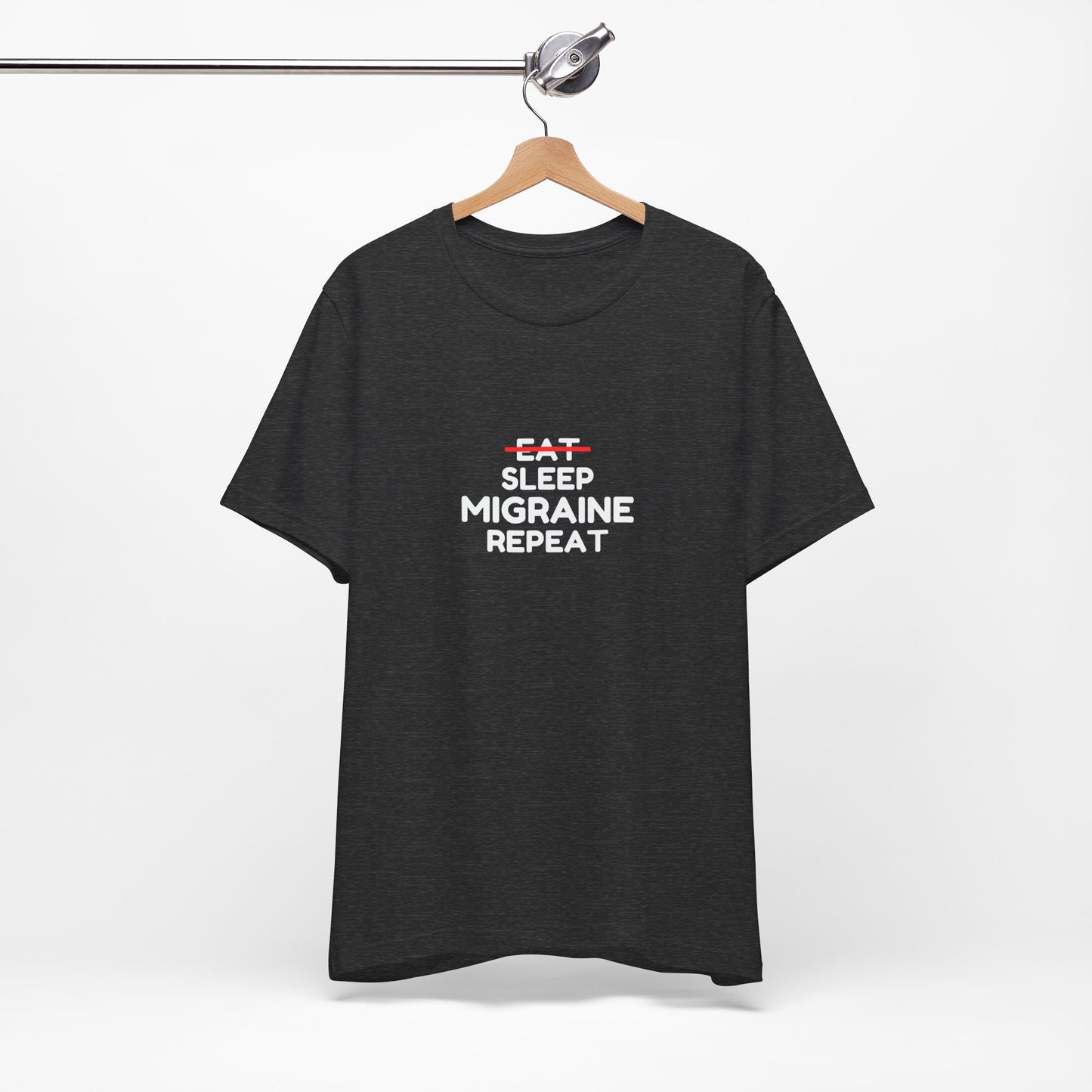 Unisex Migraine Day Invisible Illness Warrior Eat Sleep Migraine Repeat Tshirt