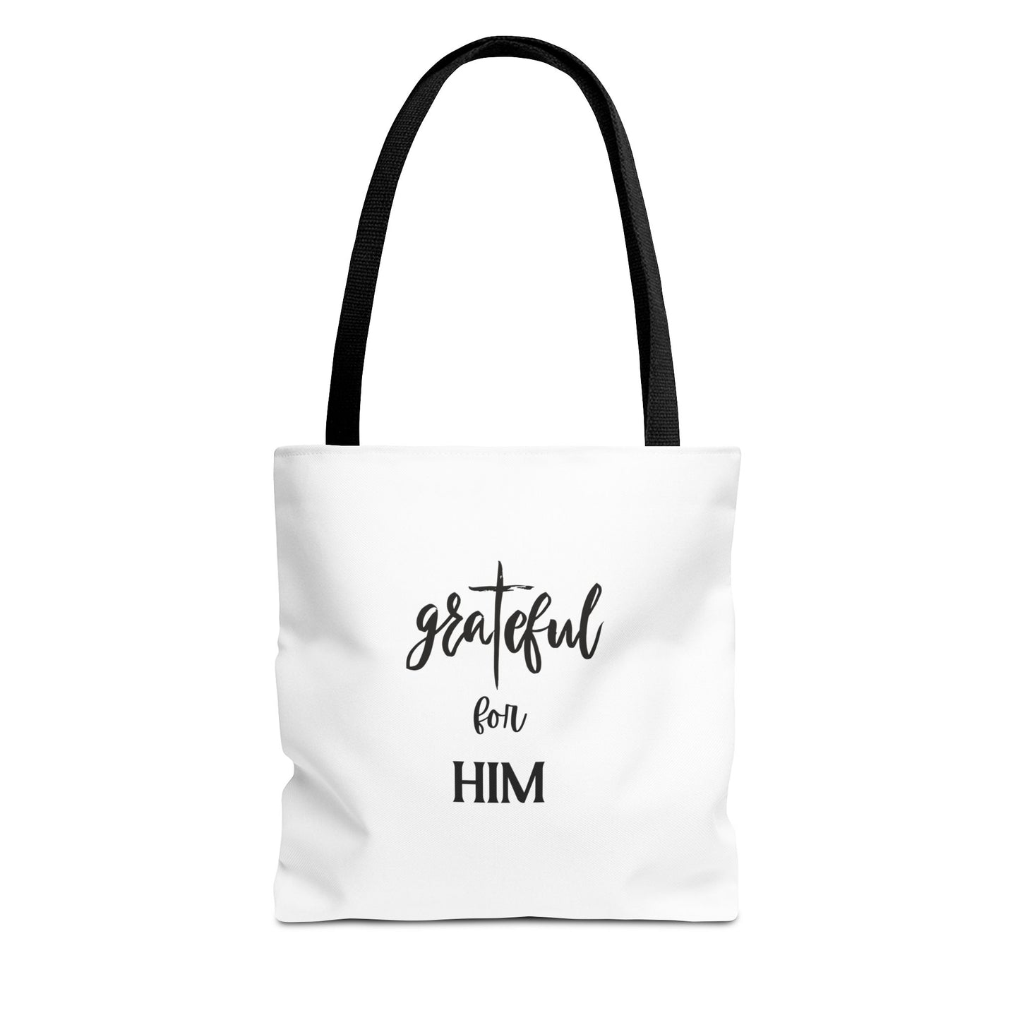 Unisex GraTeful For Him Faith Bible Study Reusable Lunch Bag Everyday Carry Tote Bag