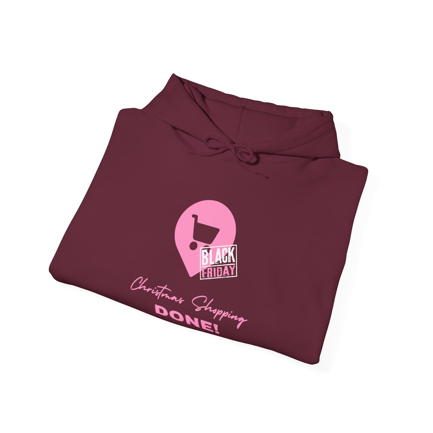 Unisex Black Friday Christmas Shopping DONE! Heavy Blend™ Hooded Sweatshirt