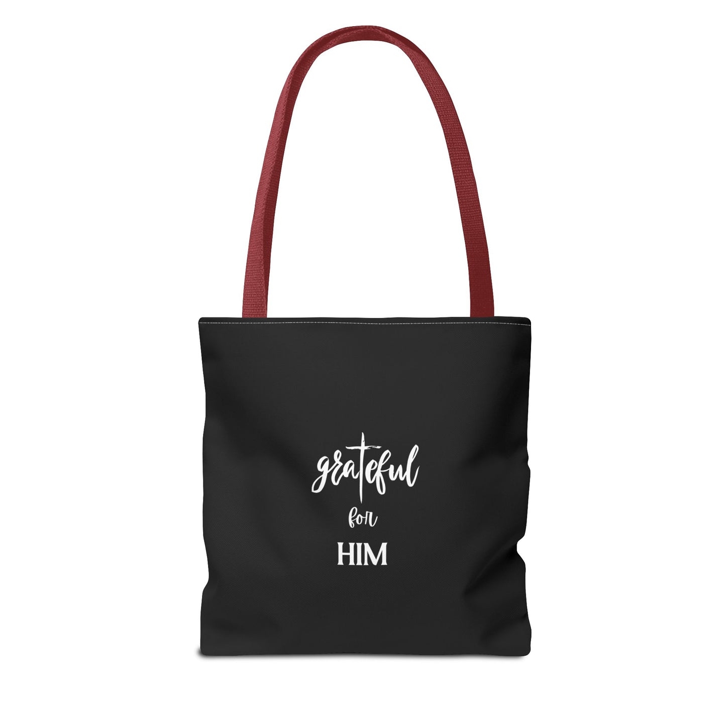 Unisex GraTeful For Him Faith Bible Study Reusable Lunch Bag Everyday Carry Tote Bag