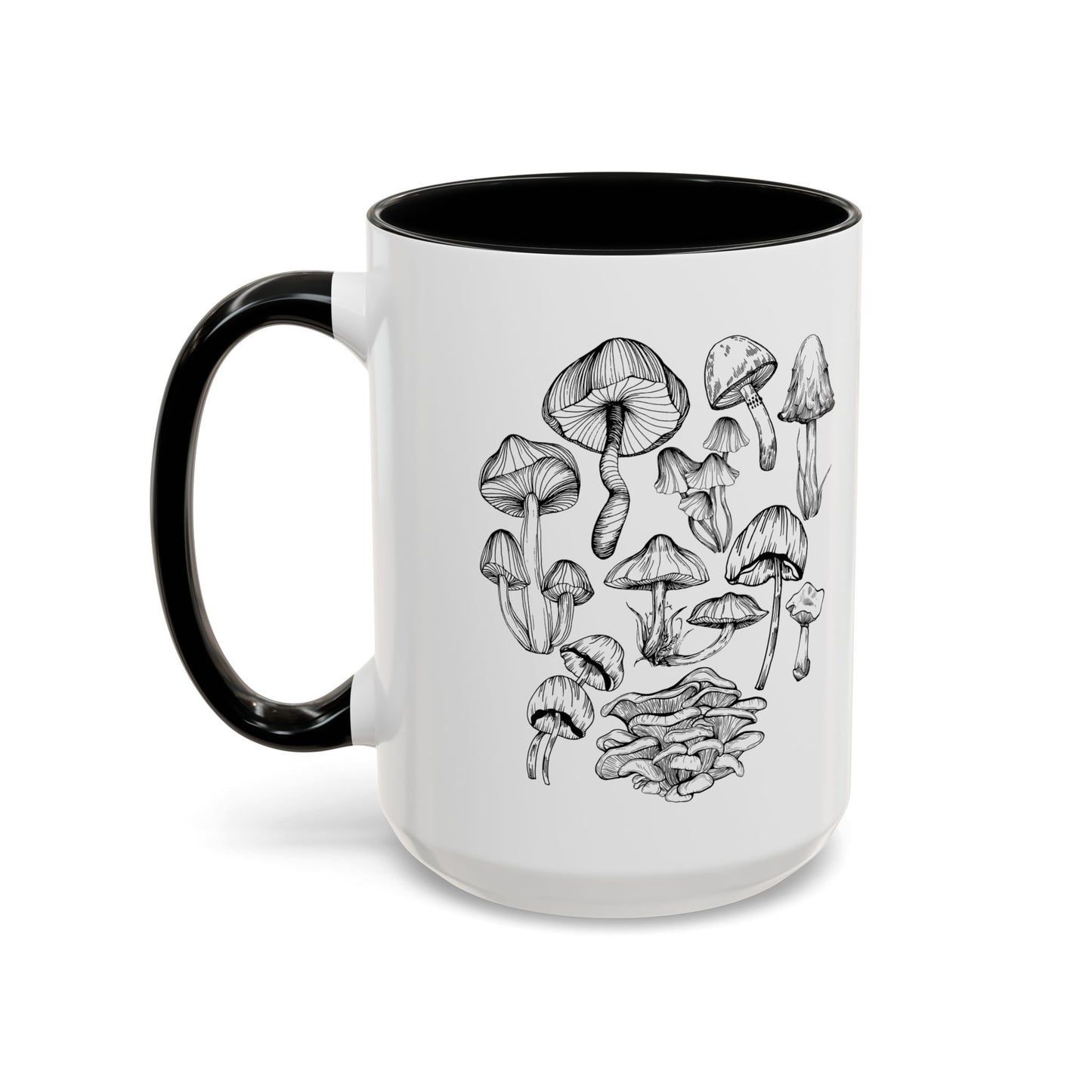 11oz/15oz Mushroom Lover Fungi Print Toadstool Coffee Mug
