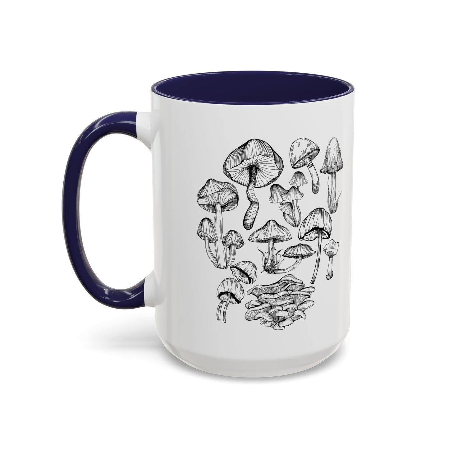11oz/15oz Mushroom Lover Fungi Print Toadstool Coffee Mug