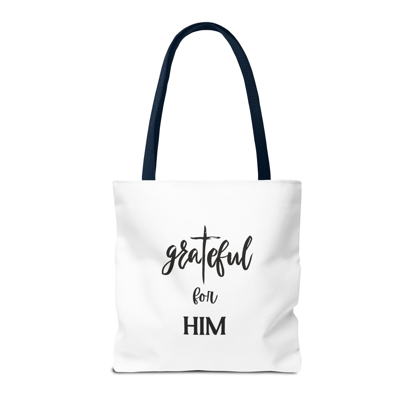 Unisex GraTeful For Him Faith Bible Study Reusable Lunch Bag Everyday Carry Tote Bag