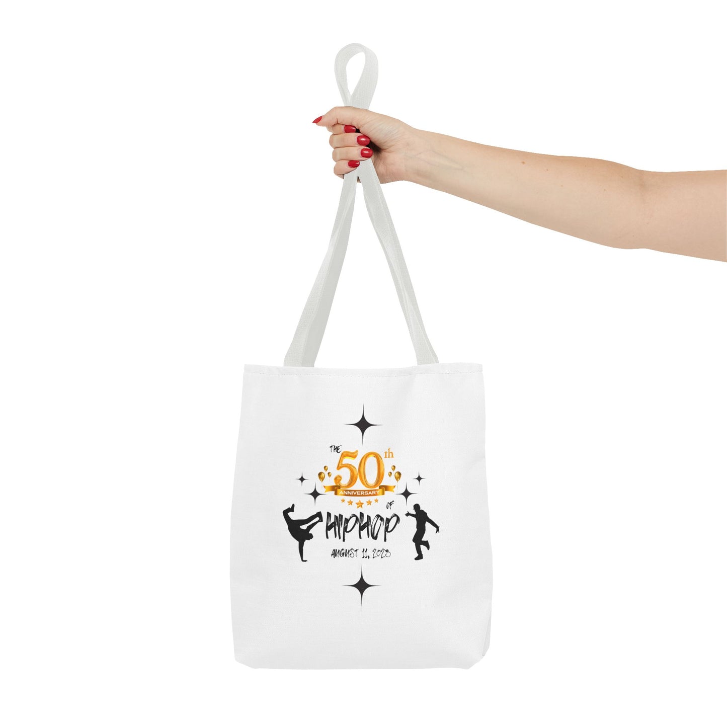 Unisex 50th Anniversary of HipHop August 11, 2023 Commemorative Tote Bag HipHop Anniversary Tote Music Fan Tote Bag Gift For DJ Music Lover