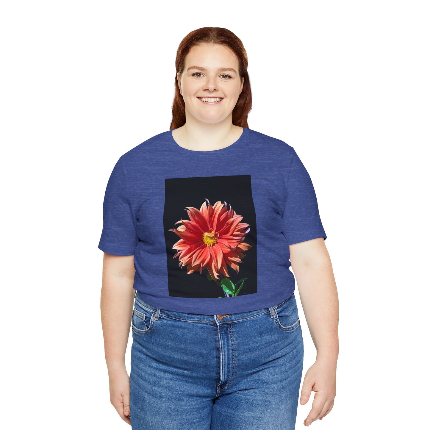 Unisex Jersey Short Sleeve Dahlia Flower T-Shirt