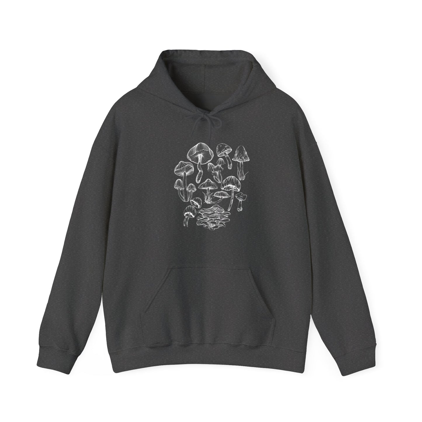 Unisex Mushroom Lover Fungi Print Toadstool Hooded Sweatshirt