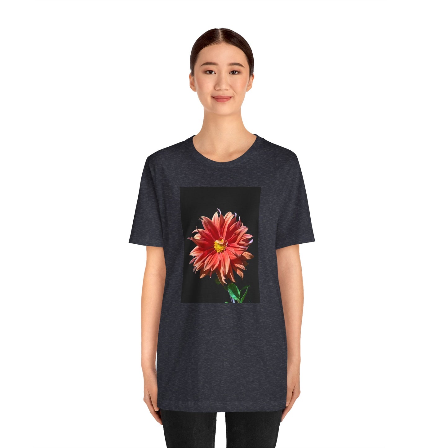 Unisex Jersey Short Sleeve Dahlia Flower T-Shirt