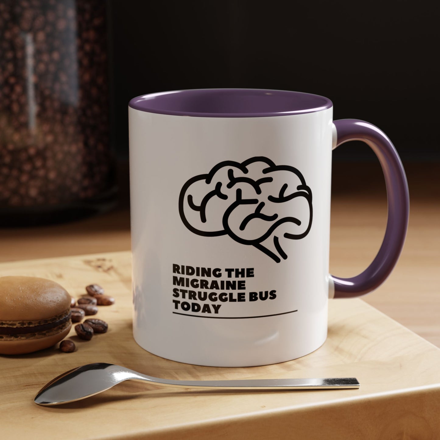 11oz/15oz Migraine Day Invisible Illness Warrior Riding The Migraine Struggle Bus Coffee Mug
