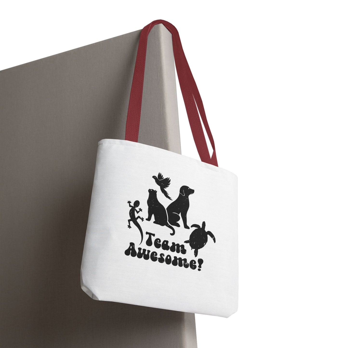 Unisex Animal Lover Lizard Cat Bird Dog Turtle Team Awesome Tote Bag