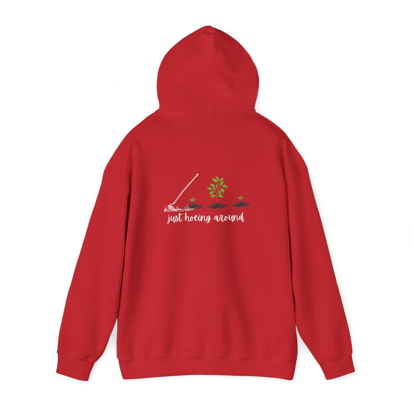 Unisex Heavy Blend™ Just Hoeing Around Gardening Hooded Sweatshirt