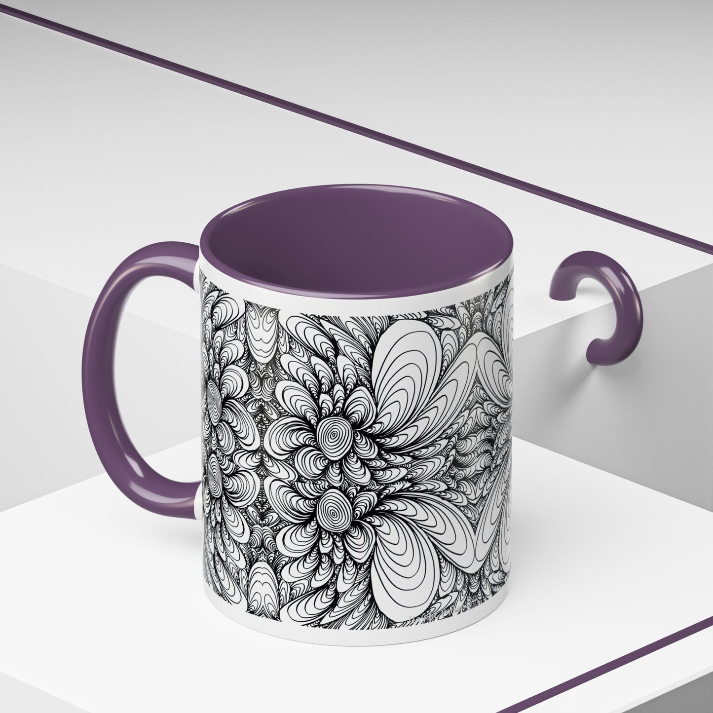 11oz/15oz Original Line Art Mug - Blooms