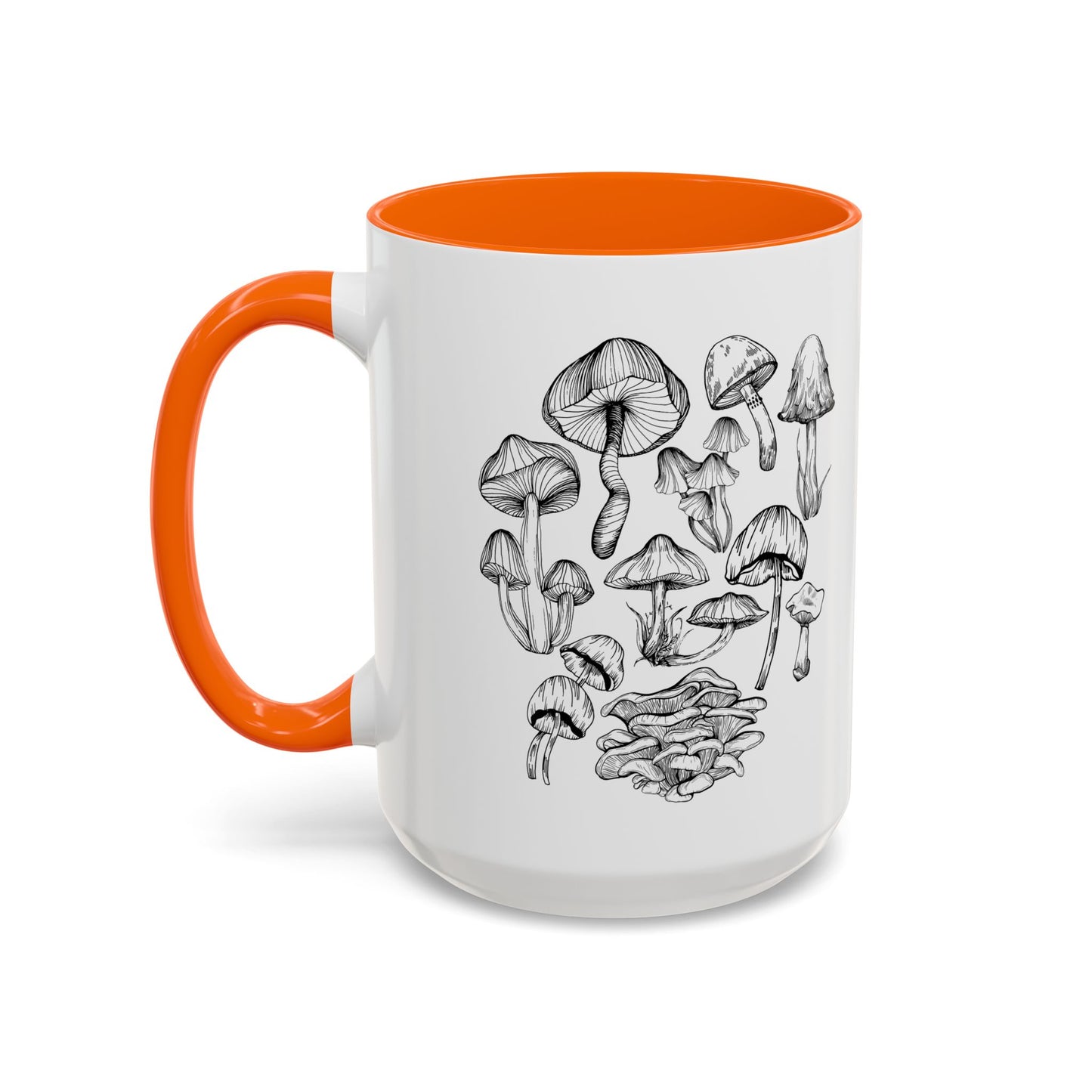 11oz/15oz Mushroom Lover Fungi Print Toadstool Coffee Mug