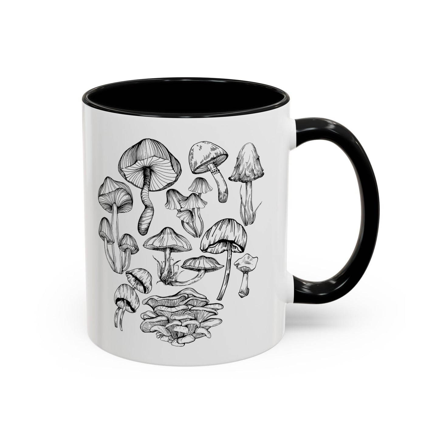 11oz/15oz Mushroom Lover Fungi Print Toadstool Coffee Mug