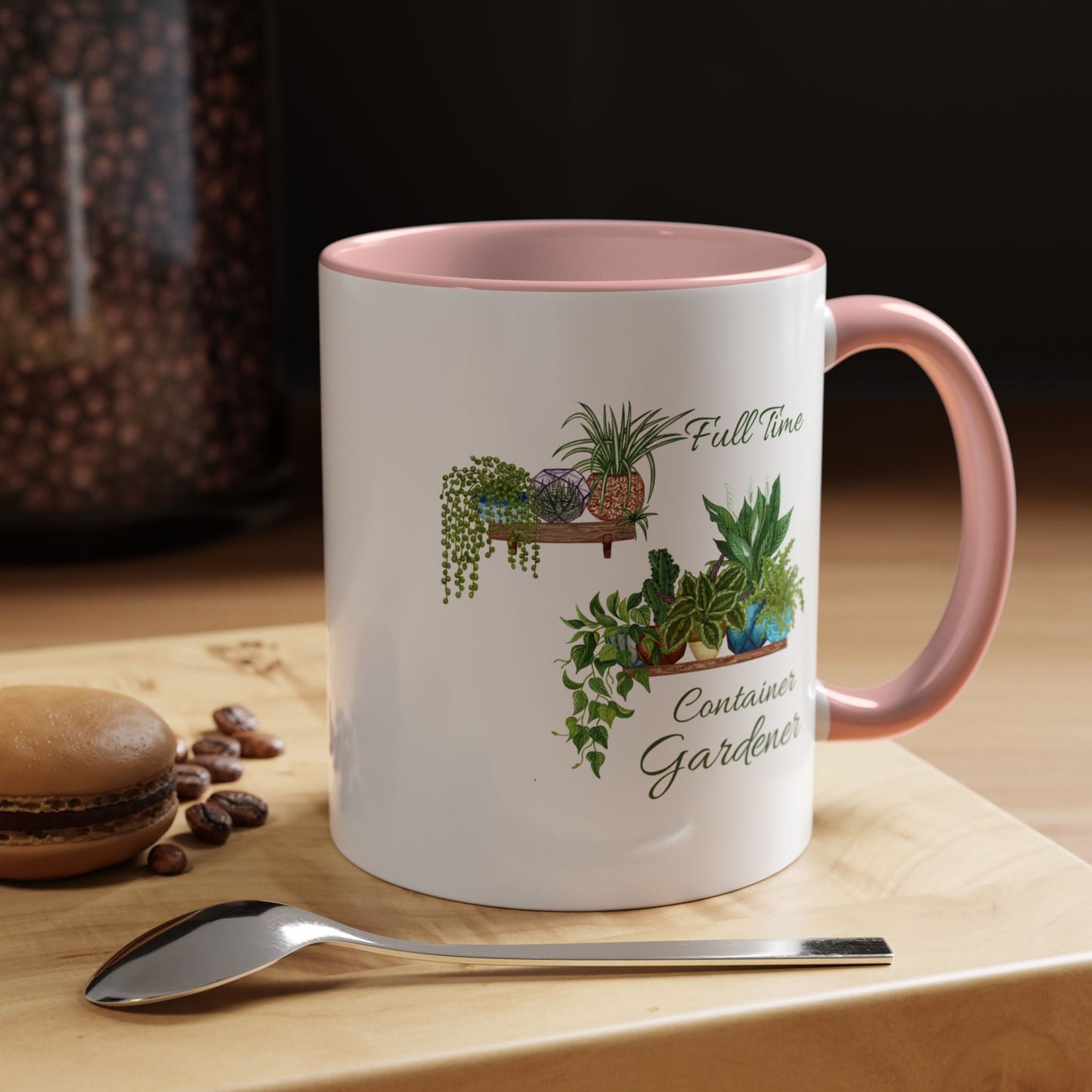 11oz/15oz Garden Themed Full Time Container Gardener Plant Parent Coffee Mug