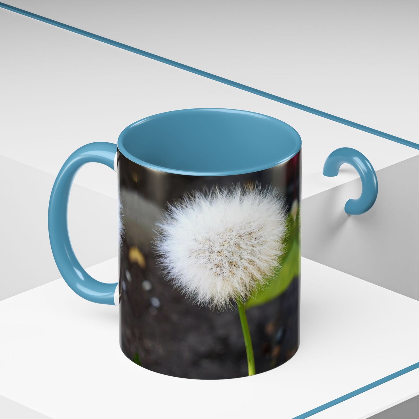 11oz/15oz Garden Themed Dandelion Flower Coffee Mug