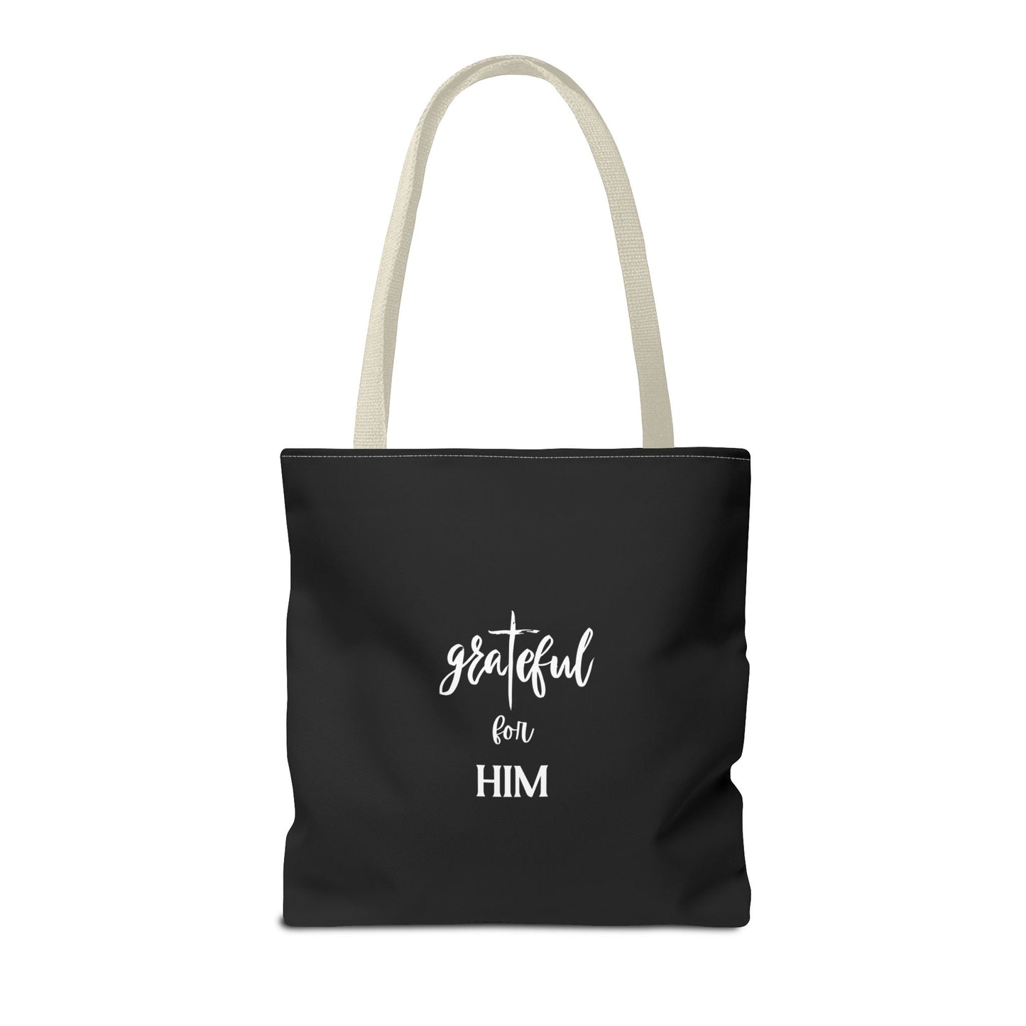 Unisex GraTeful For Him Faith Bible Study Reusable Lunch Bag Everyday Carry Tote Bag