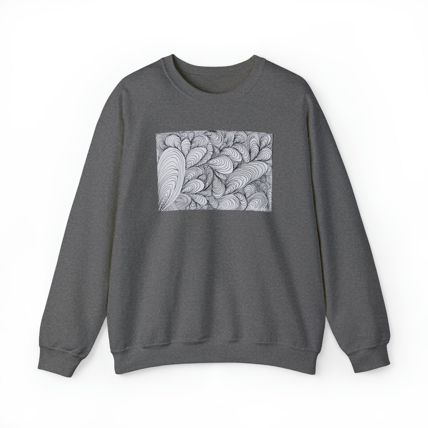 Unisex Original Rough Art Midsize Print Sweatshirt - Vapors