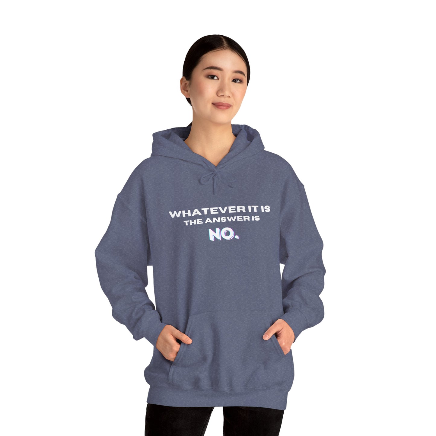 Self Love Motivational Mental Heath Awareness SAY NO Hooded Sweatshirt
