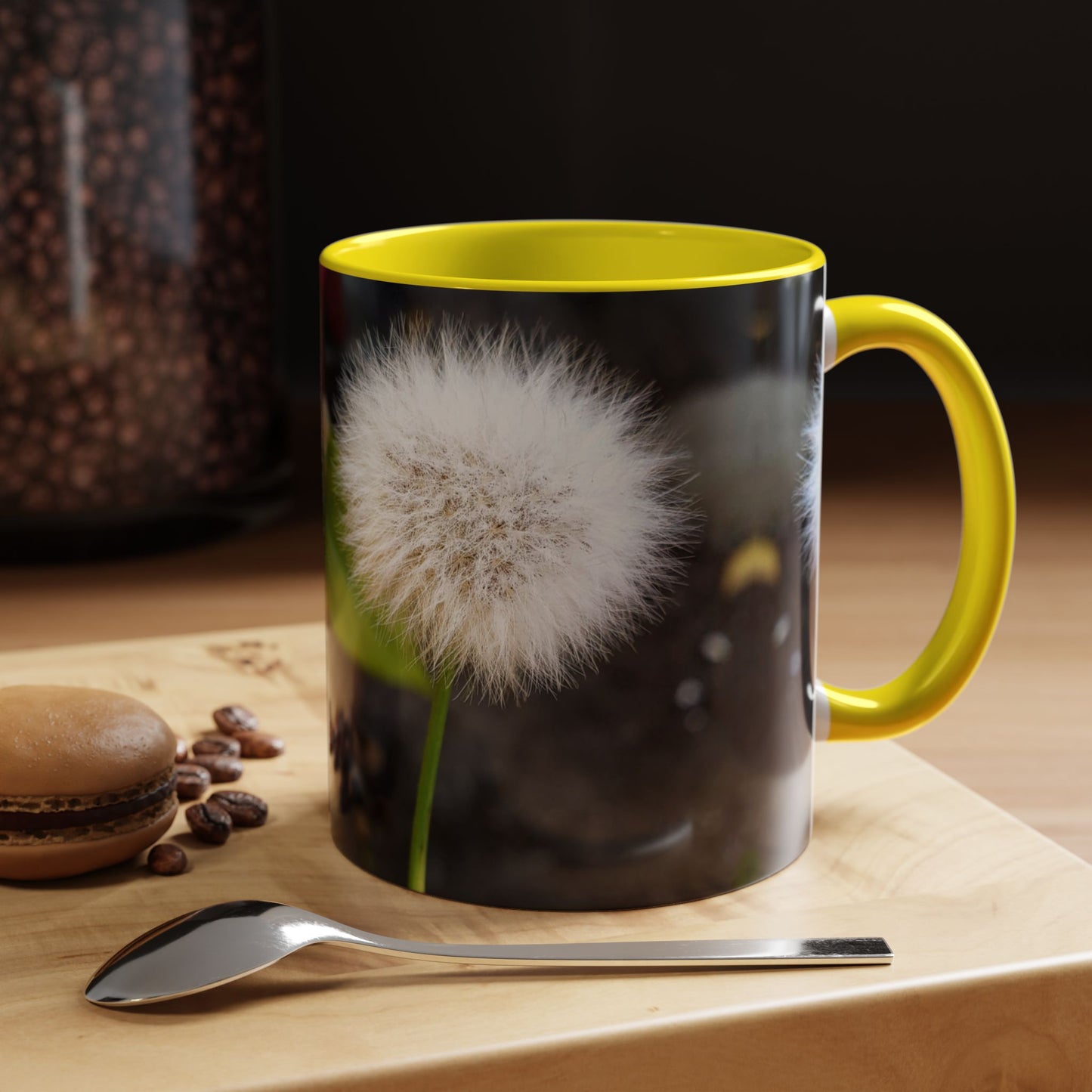11oz/15oz Garden Themed Dandelion Flower Coffee Mug
