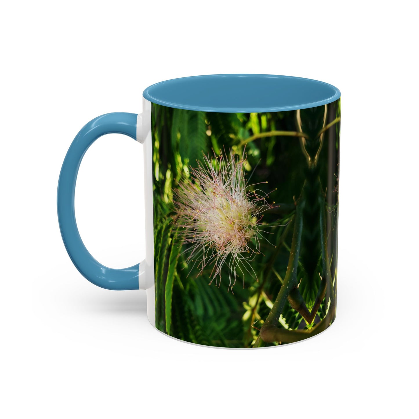 11oz /15oz Garden Themed Silk Blossom Plant Foliage Two Tone Coffee Mug