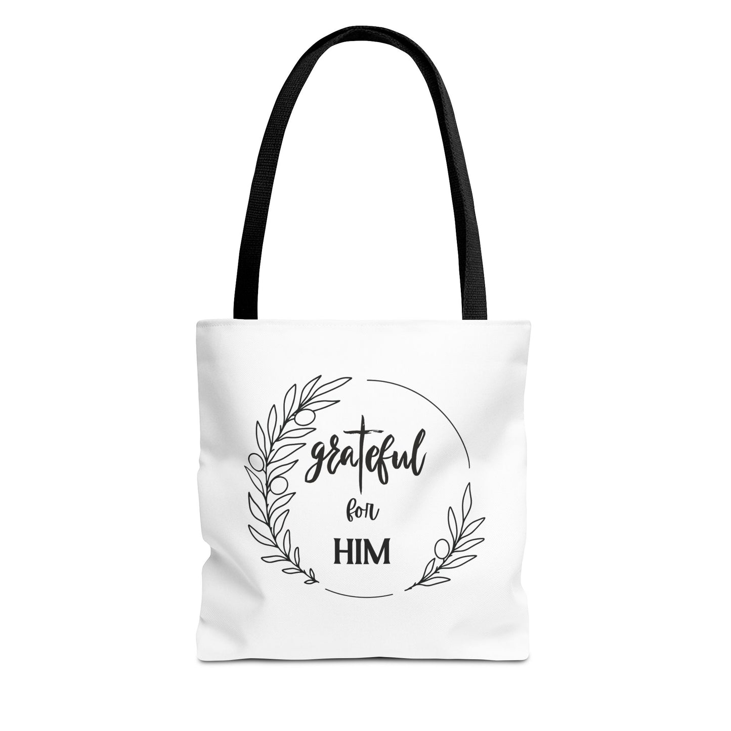 Unisex graTeful For Him Round Motif Tote Bag