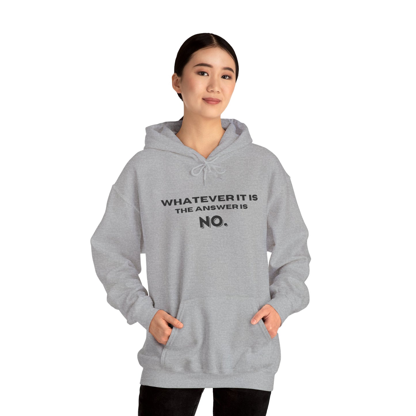 Self Love Motivational Mental Heath Awareness SAY NO Hooded Sweatshirt