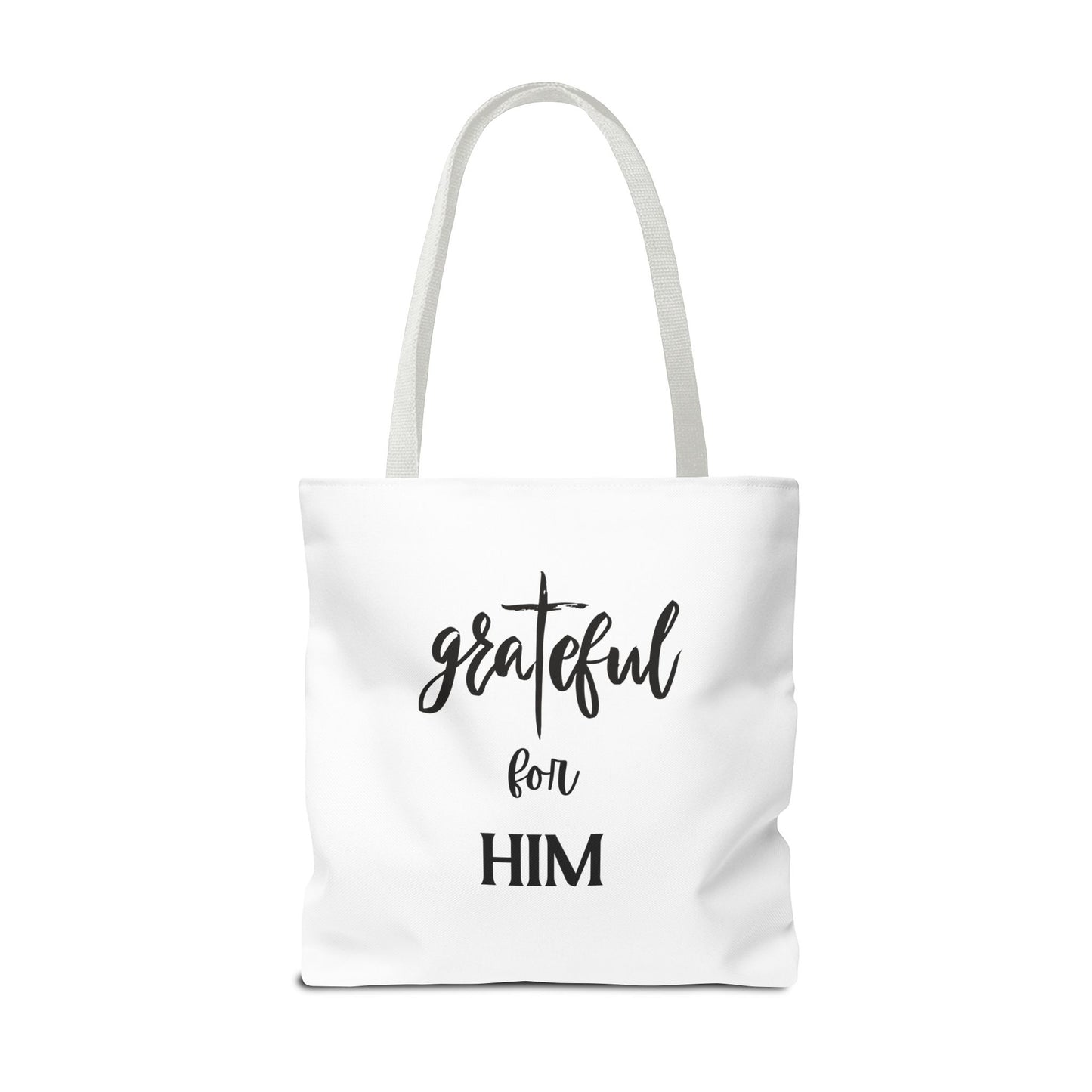 Unisex GraTeful For Him Faith Bible Study Reusable Lunch Bag Everyday Carry Tote Bag