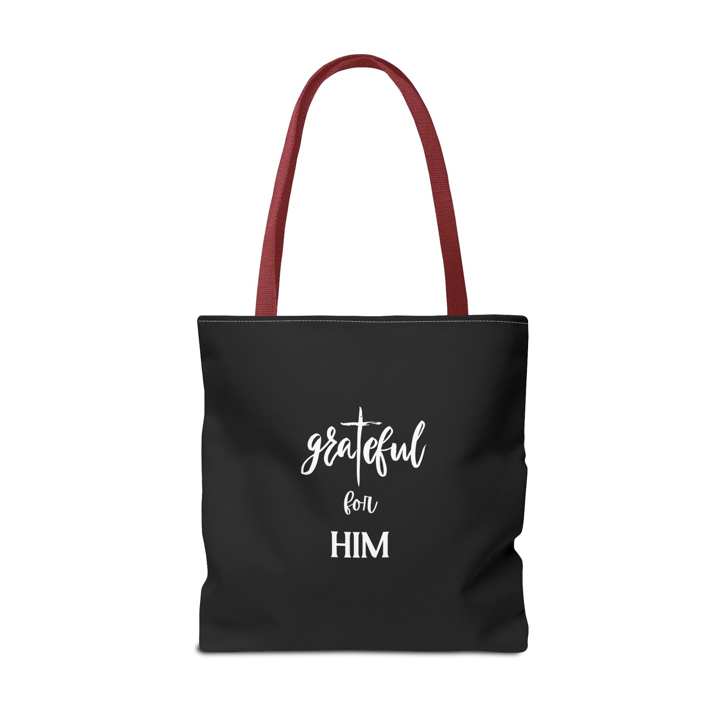 Unisex GraTeful For Him Faith Bible Study Reusable Lunch Bag Everyday Carry Tote Bag
