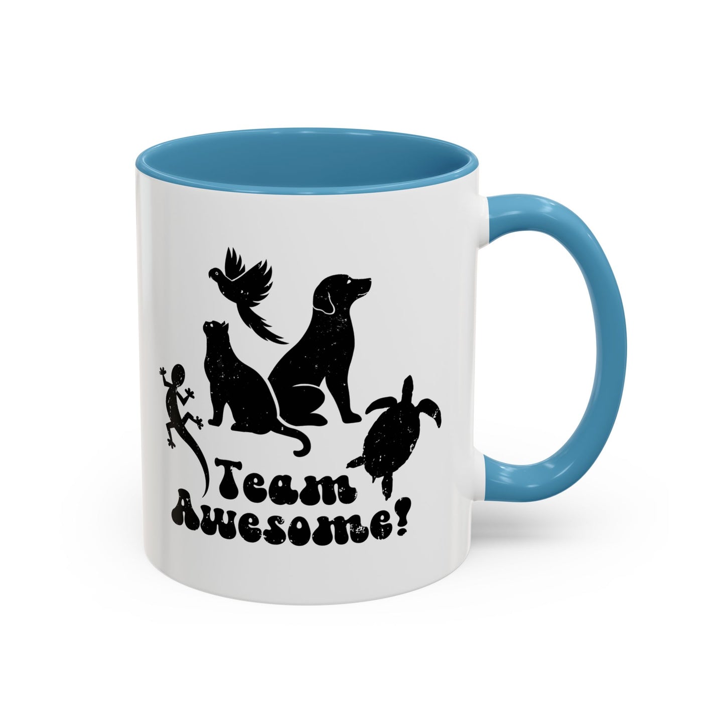 11oz/15oz Animal Lover Lizard Cat Bird Dog Turtle Team Awesome Coffee Mug