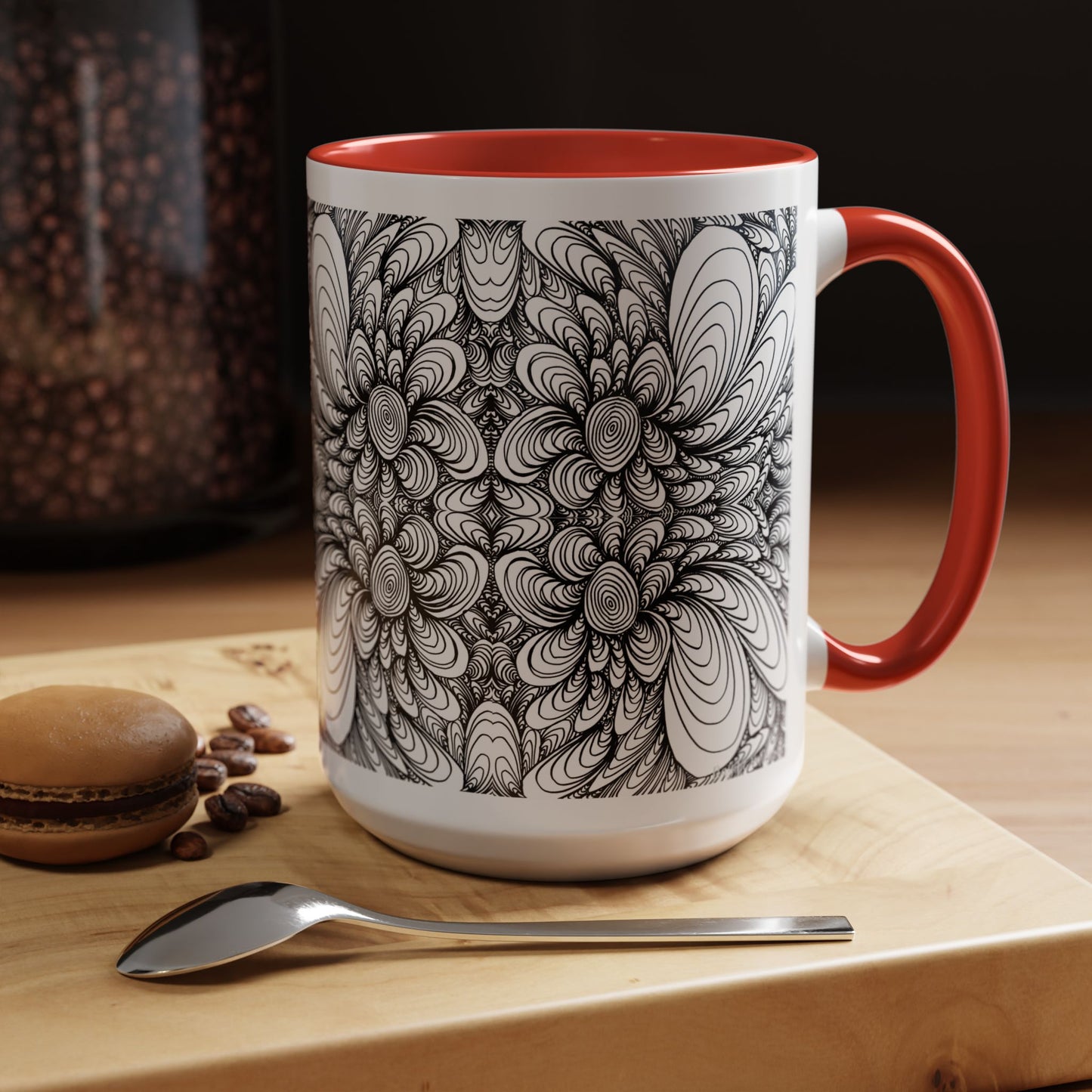 11oz/15oz Original Line Art Mug - Blooms