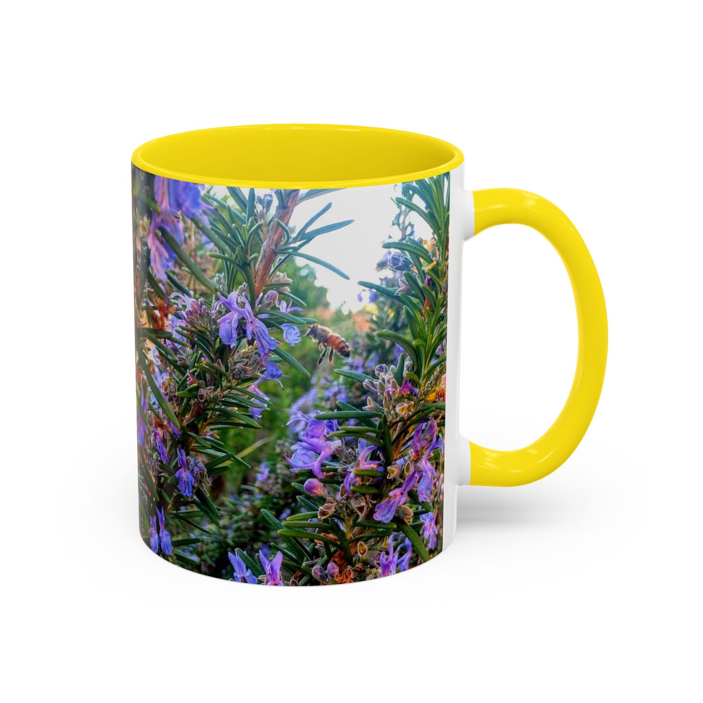 11oz/15oz Garden Themed Rosemary and Bee Pollinator Coffee Mug