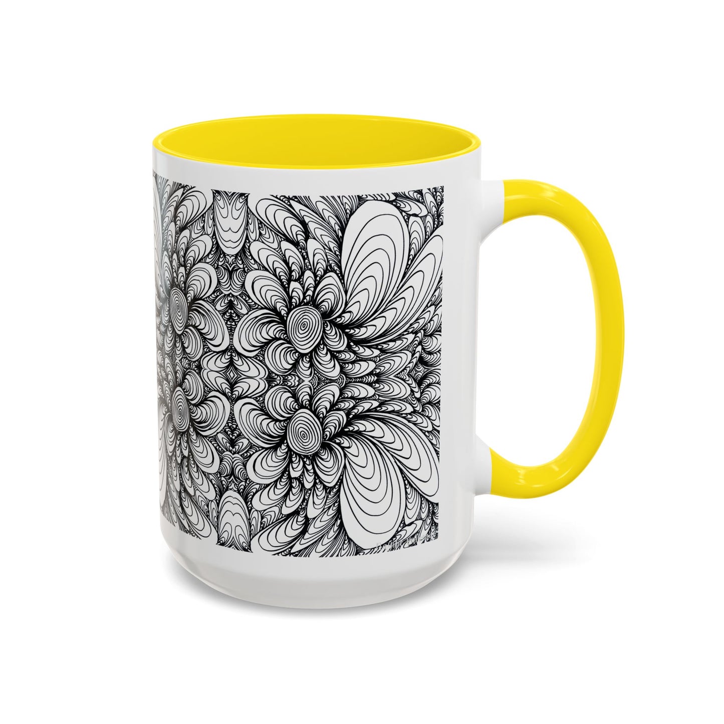 11oz/15oz Original Line Art Mug - Blooms
