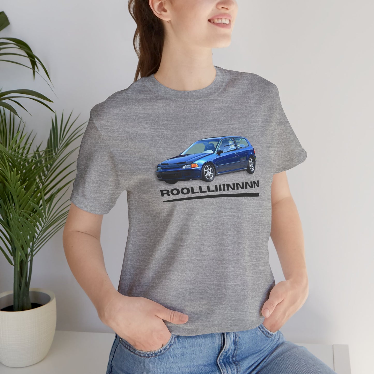Unisex Jersey Short Sleeve Rolllllin Civic Hatchback Appreciation T-Shirt