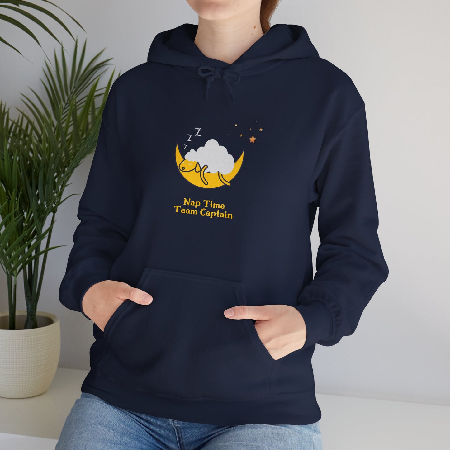 Unisex Heavy Blend™ Nap Time Team Captain Hooded Sweatshirt