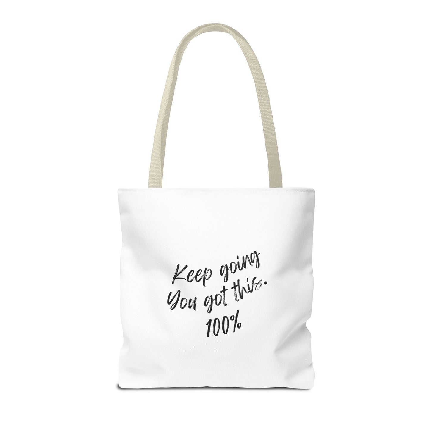 Unisex Positive Motivational Words of Encouragement Mental Health Awareness Reusable Tote Bag
