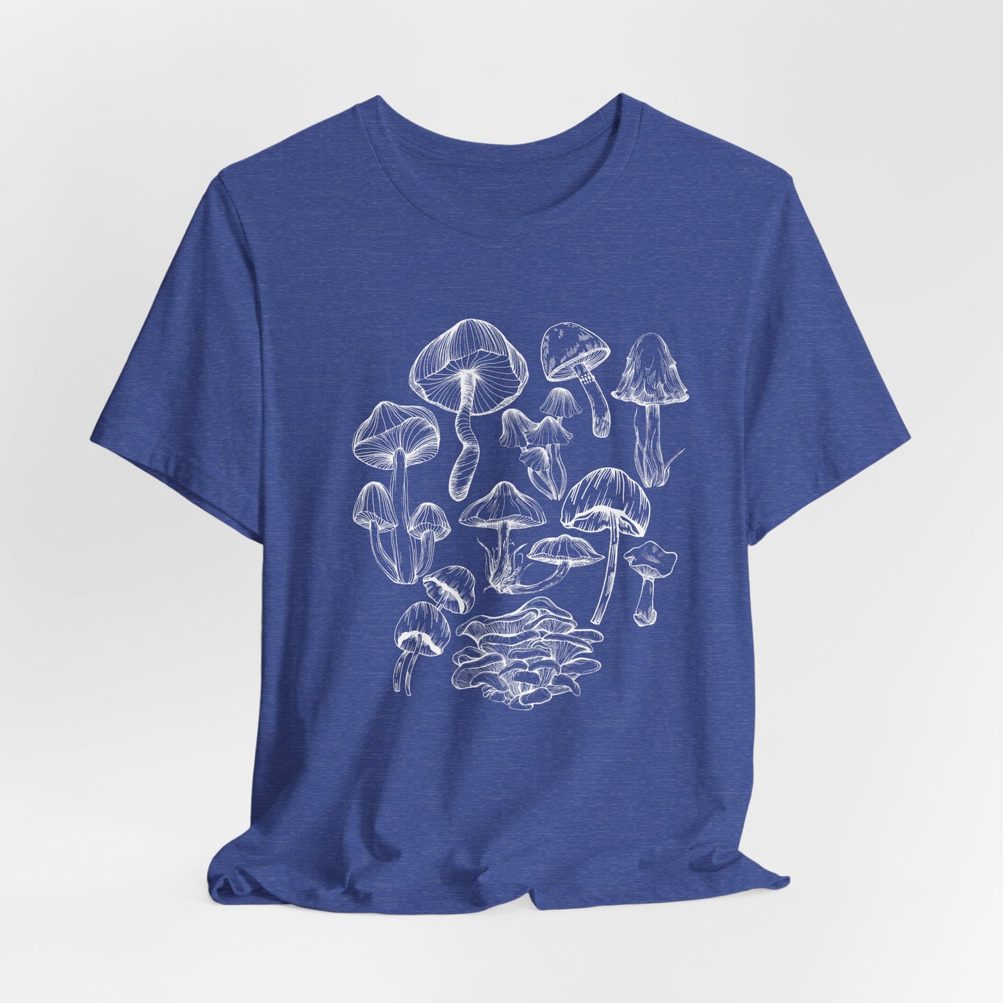Unisex Mushroom Lover Fungi Print Toadstool T-Shirt