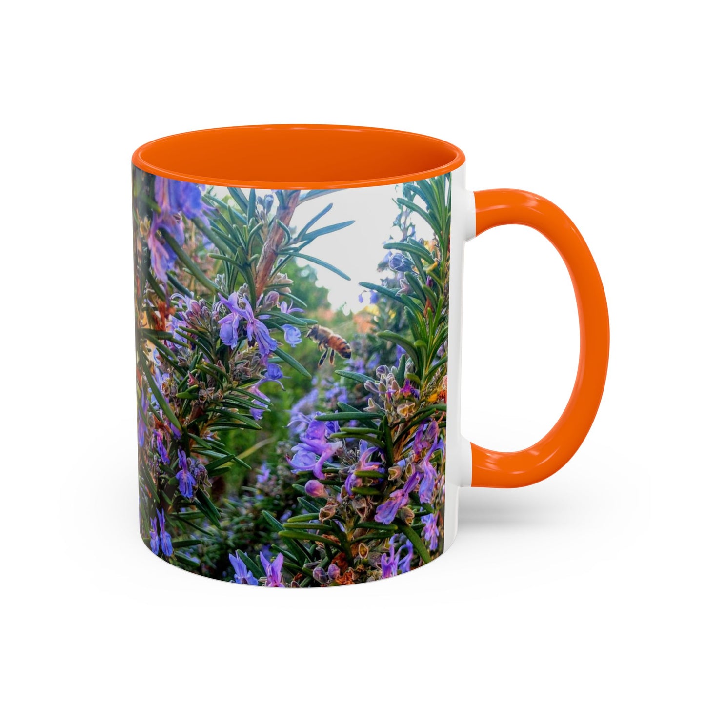 11oz/15oz Garden Themed Rosemary and Bee Pollinator Coffee Mug