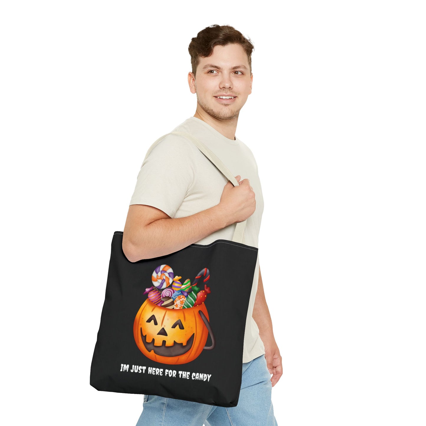 Cute  Pumpkin Themed Halloween Tote Bag Gift for Halloween Spooky Season Tote Trick or Treating Bag Halloween Tote Fall Bag Cute Tote Gift