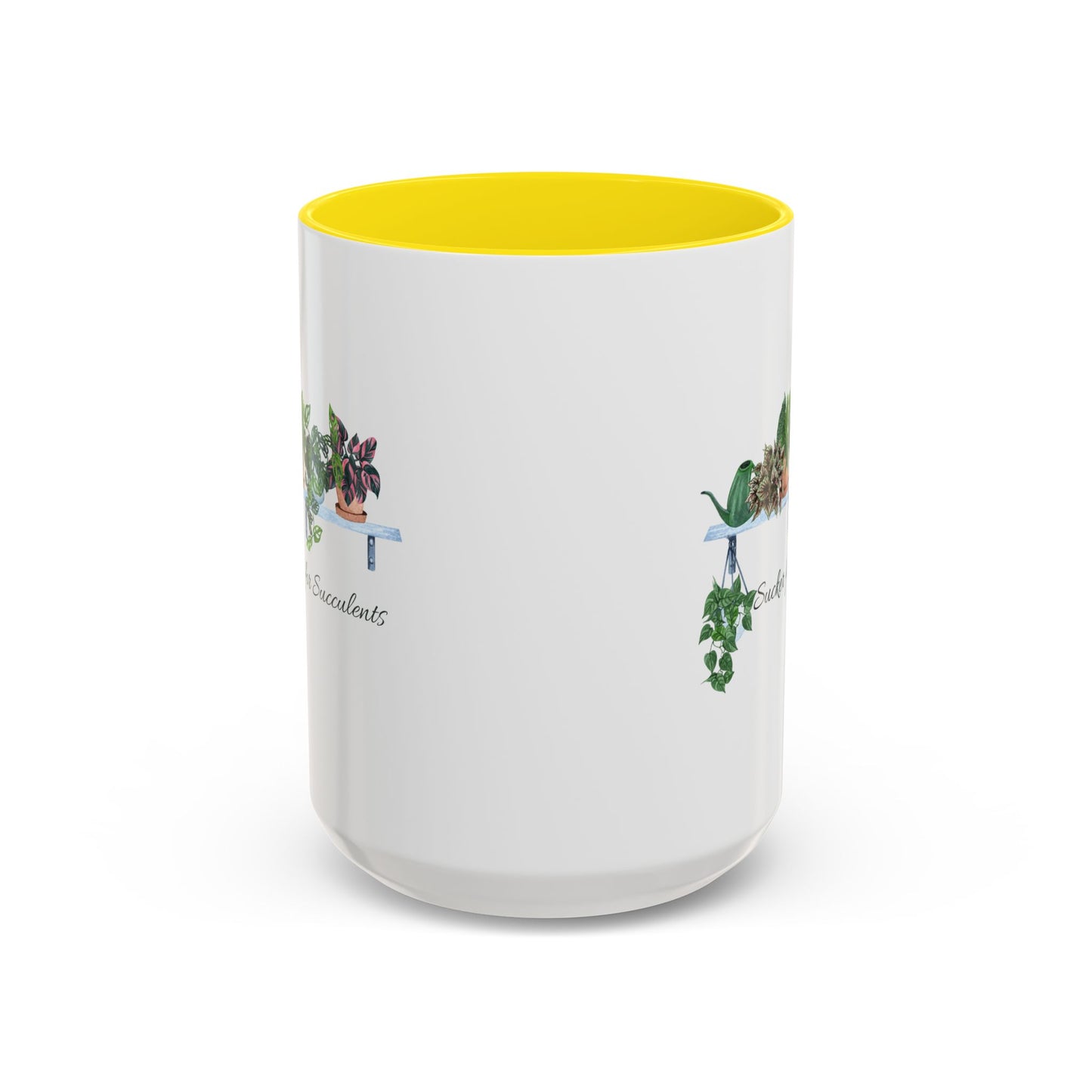 11oz/15oz Garden Themed Coffee Mug Sucker for Succulents