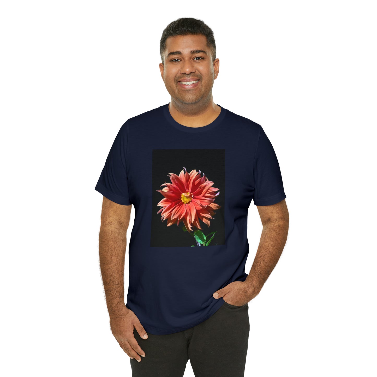 Unisex Jersey Short Sleeve Dahlia Flower T-Shirt
