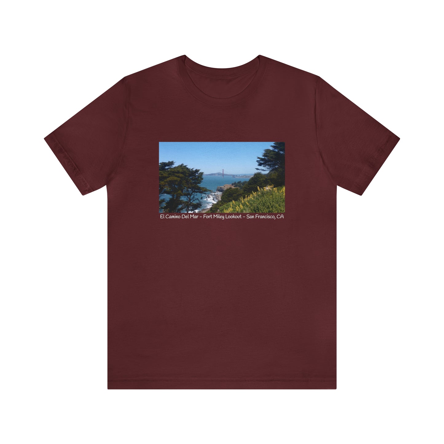 Unisex Jersey Short Sleeve El Camino Del Mar, San Francisco, California